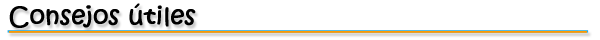 Consejos tiles