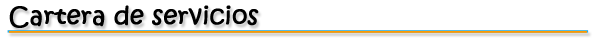 Cartera de servicios